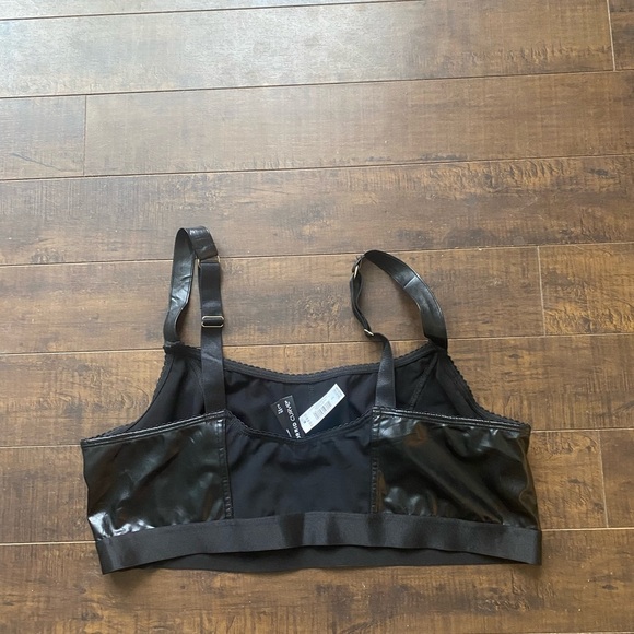 Torrid Pleather wireless rich black bralette - Picture 5 of 10